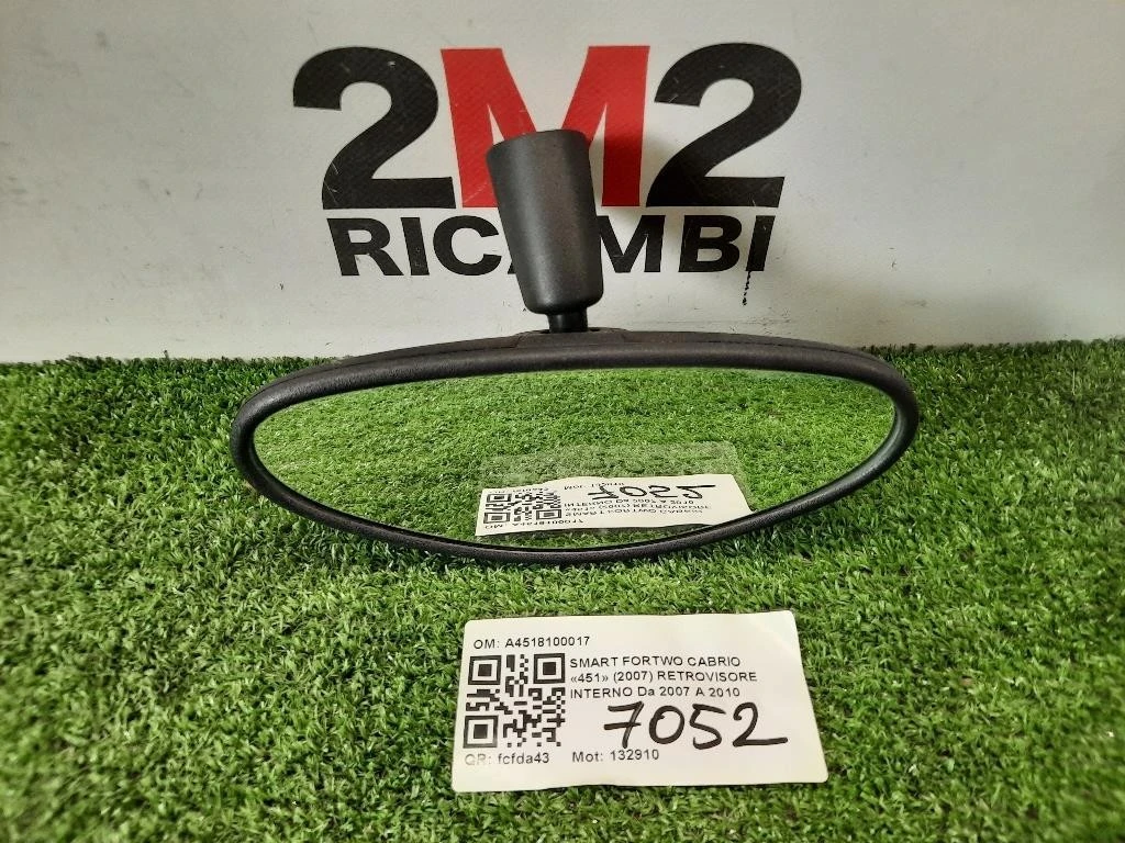 Retrovisore Interno A4518100017 Smart Fortwo Cabrio 451 2007