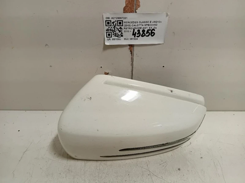 Calotta Specchio Retrovisore ANT SX A2129067201 Mercedes Classe E W212 2013