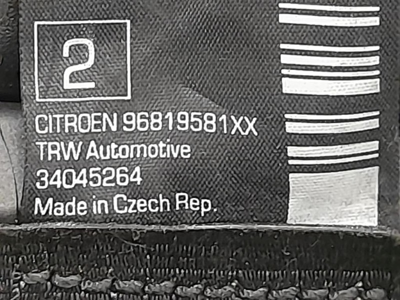 Cintura DI Sicurezza Sedile POST DX 34048178B Citroen DS3 2010