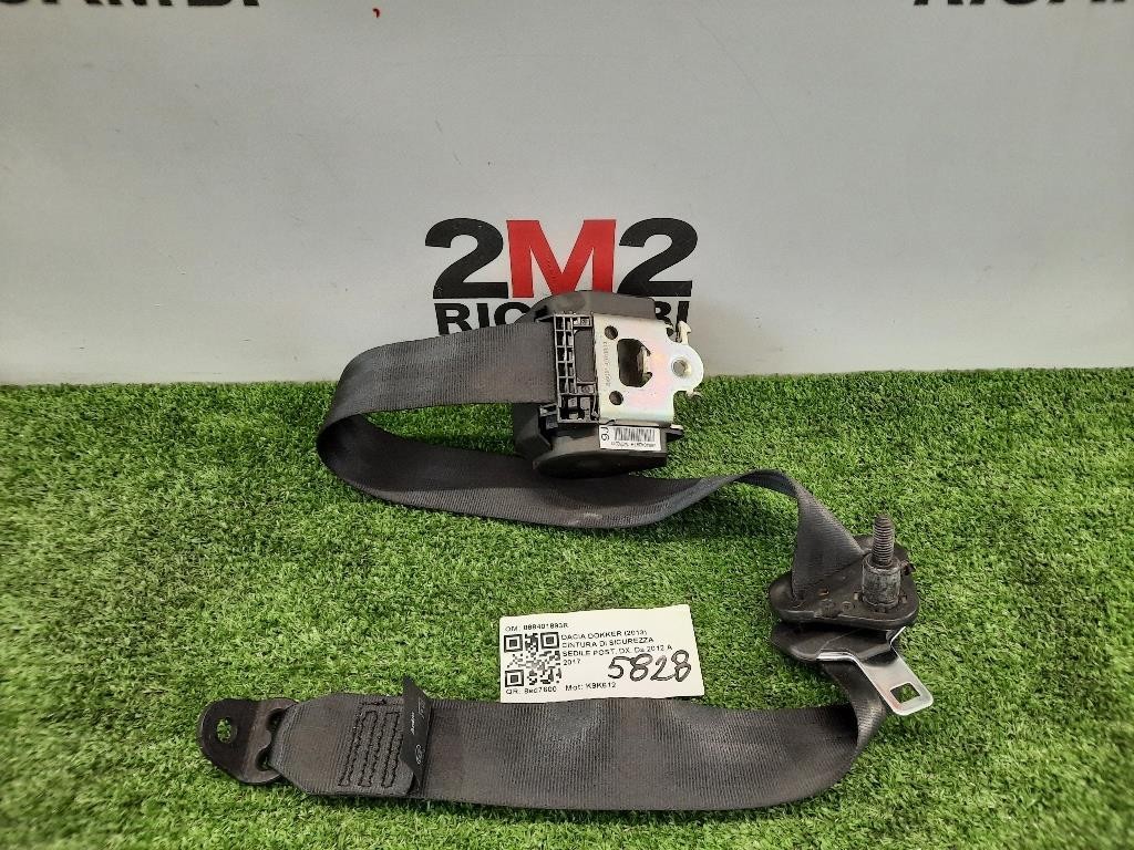 Cintura DI Sicurezza Sedile POST DX 888404297R Dacia Dokker 2013