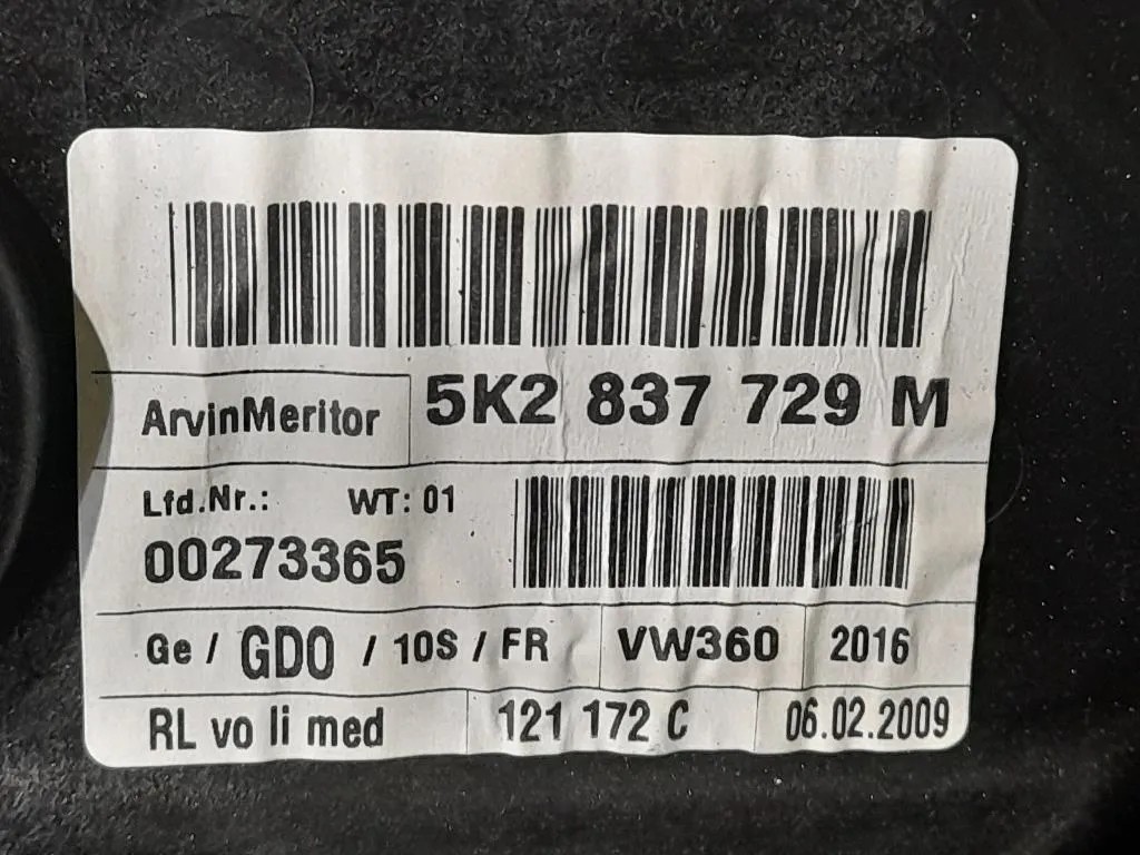 Porta ANT SX  Volkswagen GOLF VI 2009