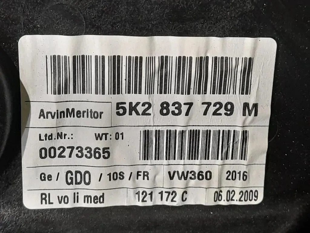 Porta ANT SX Volkswagen GOLF VI 2009