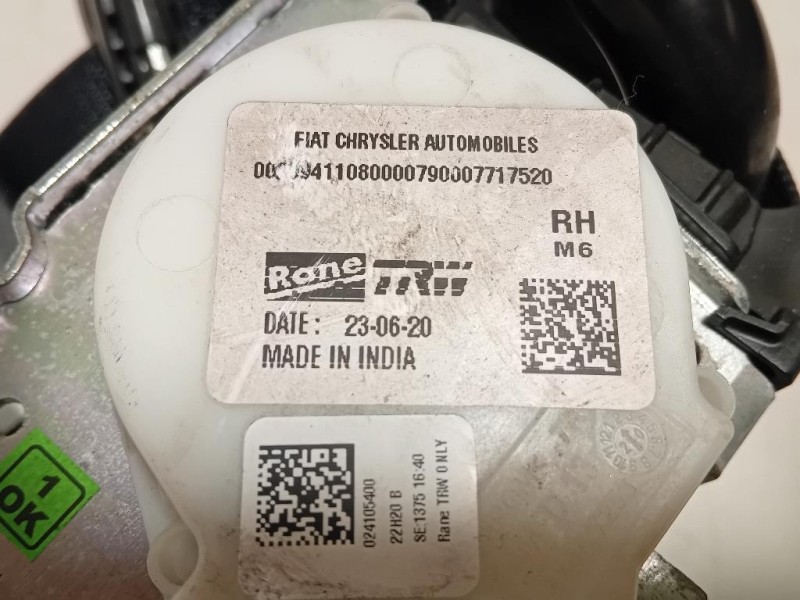 Cintura DI Sicurezza Sedile POST DX 024105400 Jeep Compass III 2017