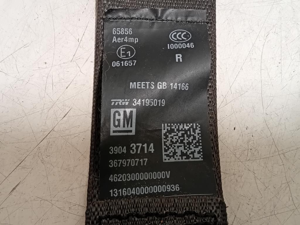 Cintura DI Sicurezza Sedile POST DX 39043714 Opel Astra K 2016