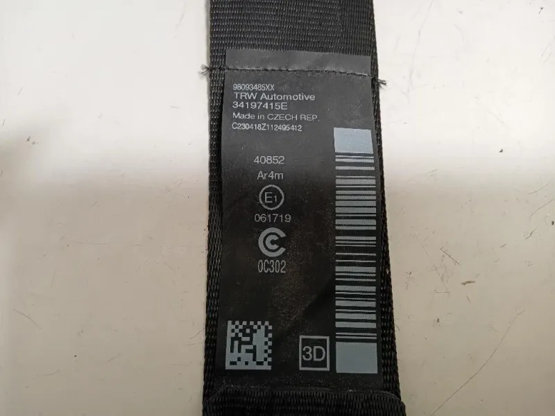 Cintura DI Sicurezza Sedile POST DX 8975SJ Peugeot 5008 I 2010