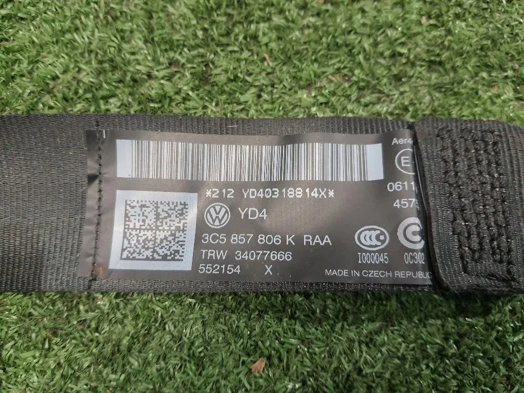 Cintura DI Sicurezza Sedile POST DX 3C5857806KRAA Volkswagen Passat VI 2011