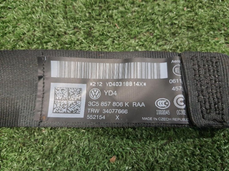 Cintura DI Sicurezza Sedile POST DX 3C5857806KRAA Volkswagen Passat VI 2011