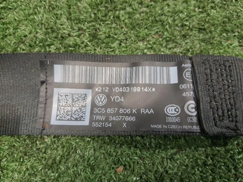 Cintura DI Sicurezza Sedile POST DX 3C5857806KRAA Volkswagen Passat VI 2011