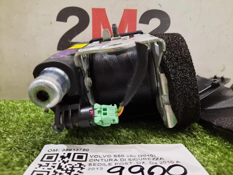 Cintura DI Sicurezza Sedile POST DX 39813790 Volvo S60 II 2010