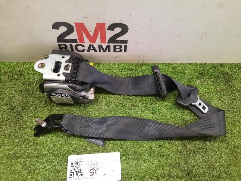 Cintura DI Sicurezza Sedile POST DX 39800488 Volvo V60 I 2010