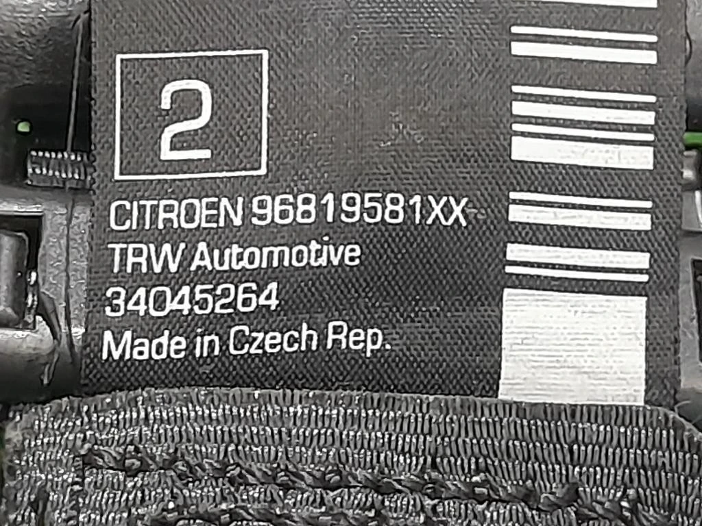 Cintura DI Sicurezza Sedile POST SX 34048178B Citroen DS3 2010