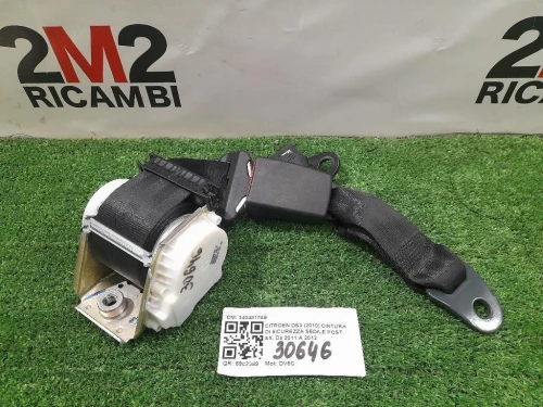 Cintura DI Sicurezza Sedile POST SX 34048178B Citroen DS3 2010