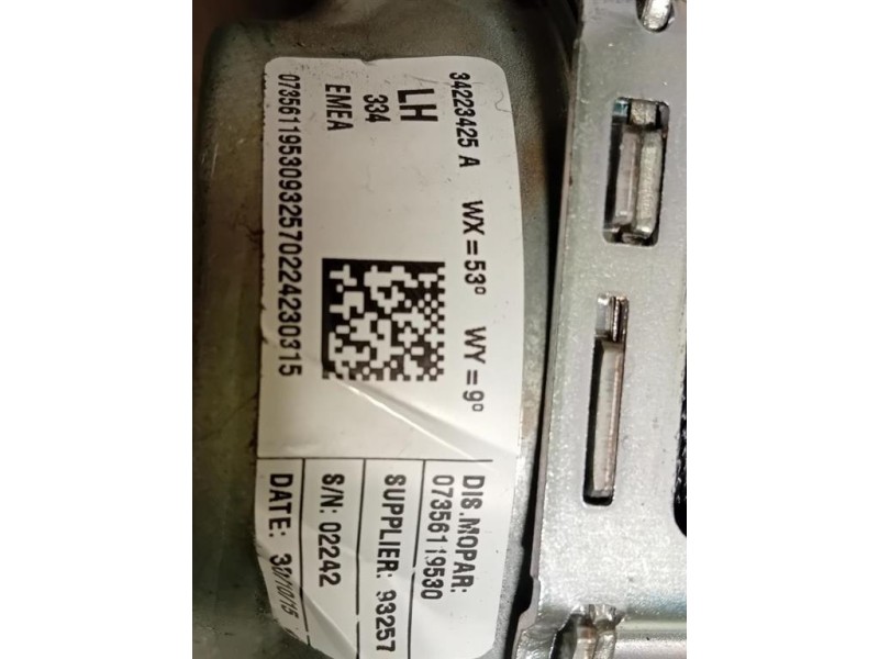 Cintura DI Sicurezza Sedile POST SX 34223425 A Fiat 500X 2015