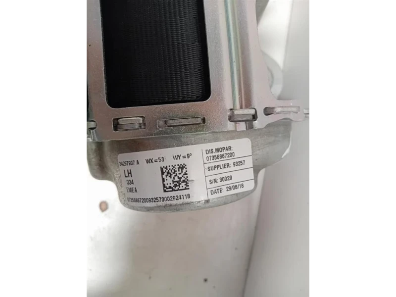 Cintura DI Sicurezza Sedile POST SX 34297907 A Fiat 500X 2018