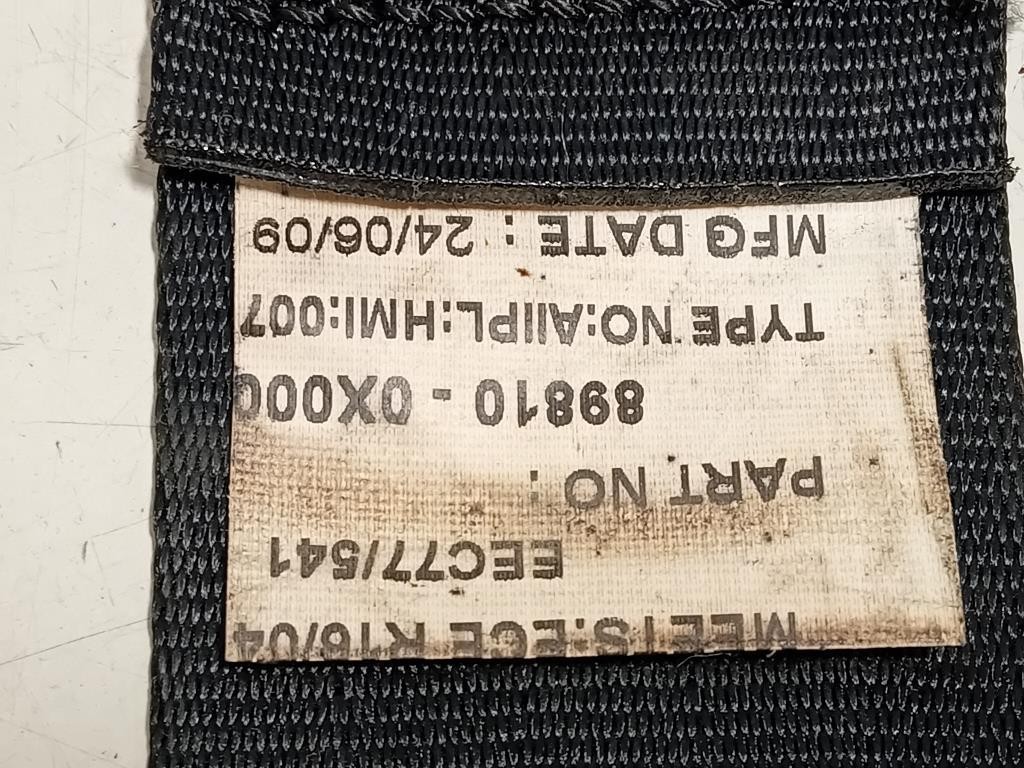 Cintura DI Sicurezza Sedile POST SX IND3831S3A Hyundai I10 I 2008