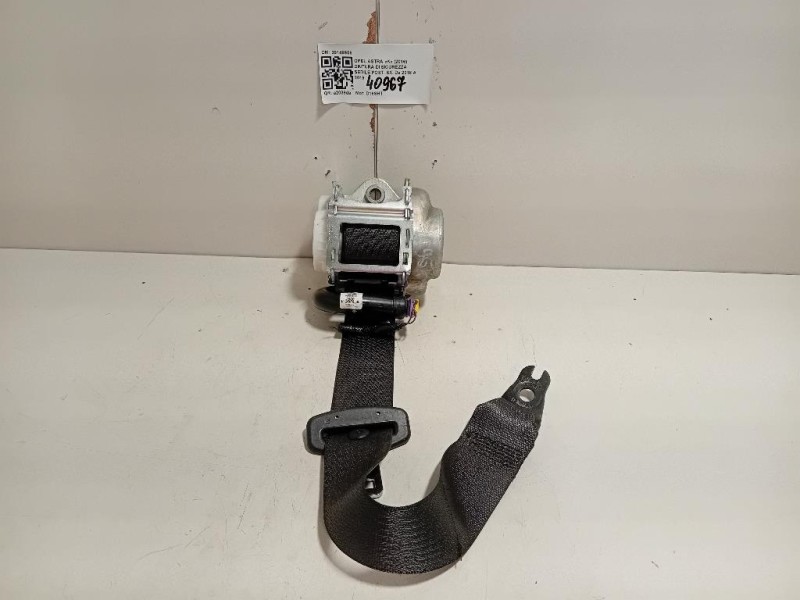 Cintura DI Sicurezza Sedile POST SX 39149956 Opel Astra K 2016