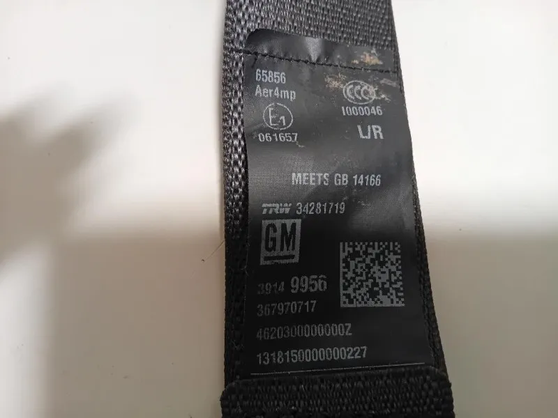 Cintura DI Sicurezza Sedile POST SX 341002068 Opel Astra K 2016