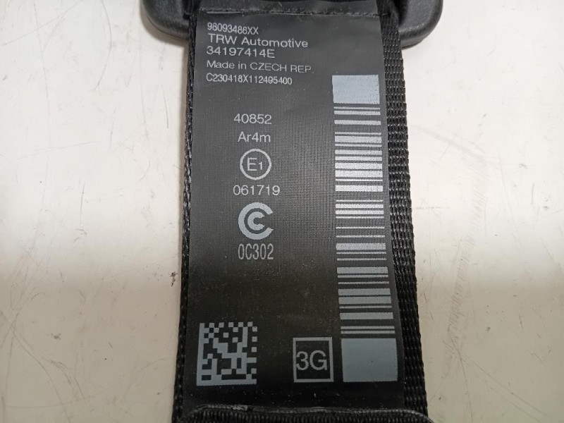 Cintura DI Sicurezza Sedile POST SX 8975SH Peugeot 5008 I 2010