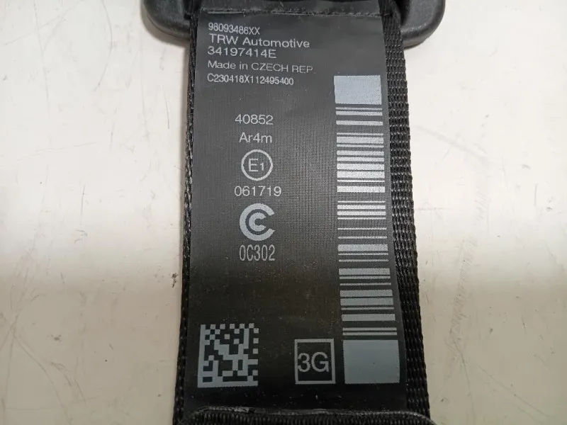 Cintura DI Sicurezza Sedile POST SX 8975SH Peugeot 5008 I 2010