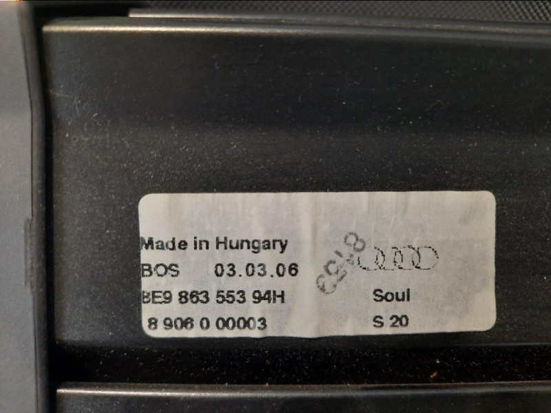Ripiano Copertura VANO Bagagli 8906000003 COPRI BAGAGLI Audi A4 8E5 Avant 2001