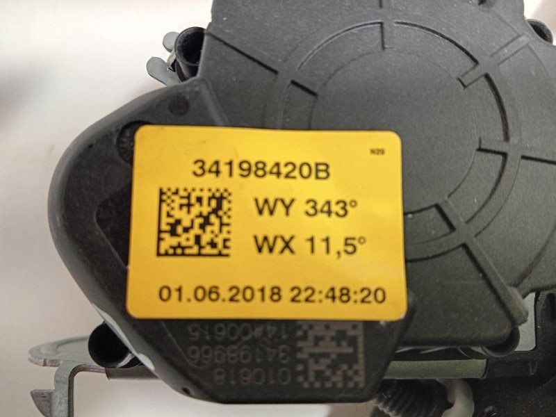 Cintura DI Sicurezza Sedile POST SX 98093486XX Peugeot 5008 II 2017