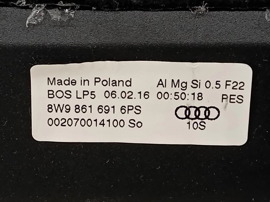 Ripiano Copertura VANO Bagagli 8W9861691 Audi A4 8W5 Avant 2015