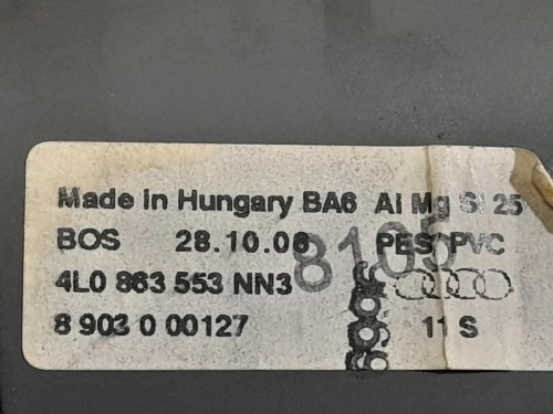 Ripiano Copertura VANO Bagagli 4L0863553NN3 Audi Q7 4LB 2009