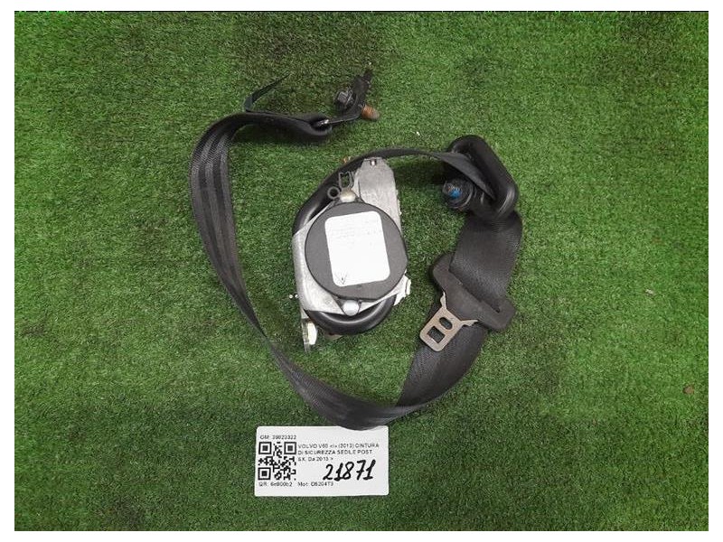 Cintura DI Sicurezza Sedile POST SX 39823322 Volvo V60 I 2013