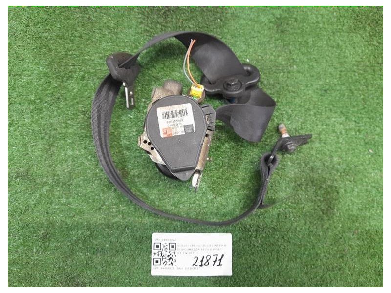 Cintura DI Sicurezza Sedile POST SX 39823322 Volvo V60 I 2013