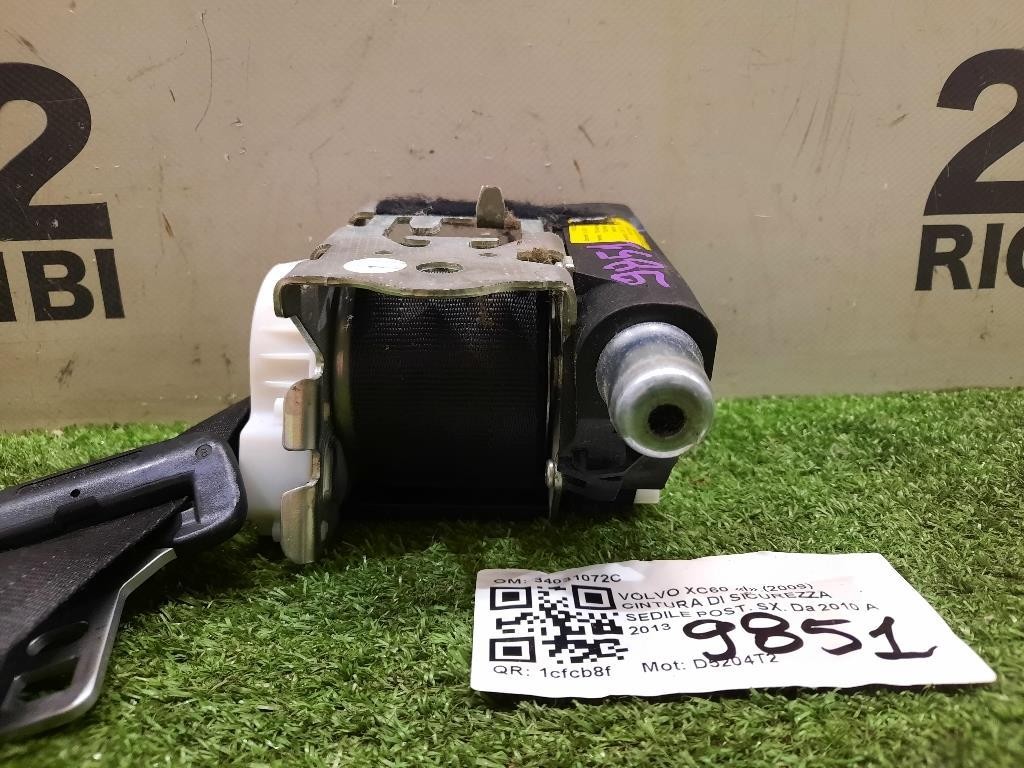 Cintura DI Sicurezza Sedile POST SX 34031072C Volvo XC60 I 2009