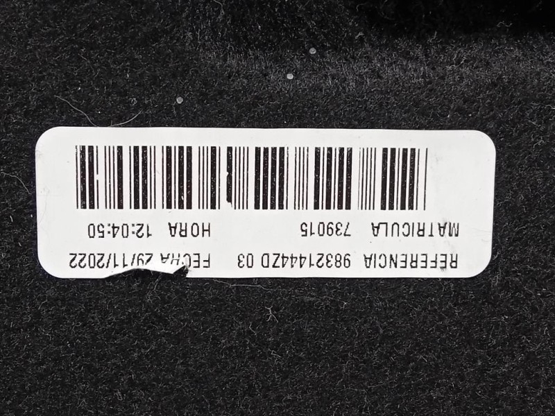 Ripiano Copertura VANO Bagagli 98321444ZD Citroen Berlingo III 2015