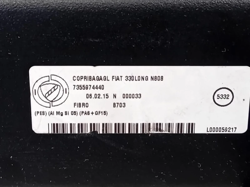 Ripiano Copertura VANO Bagagli 7355974440 Fiat 500L 2013