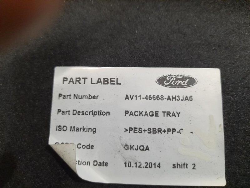 Ripiano Copertura VANO Bagagli AV1146668AH Ford B-max 2012