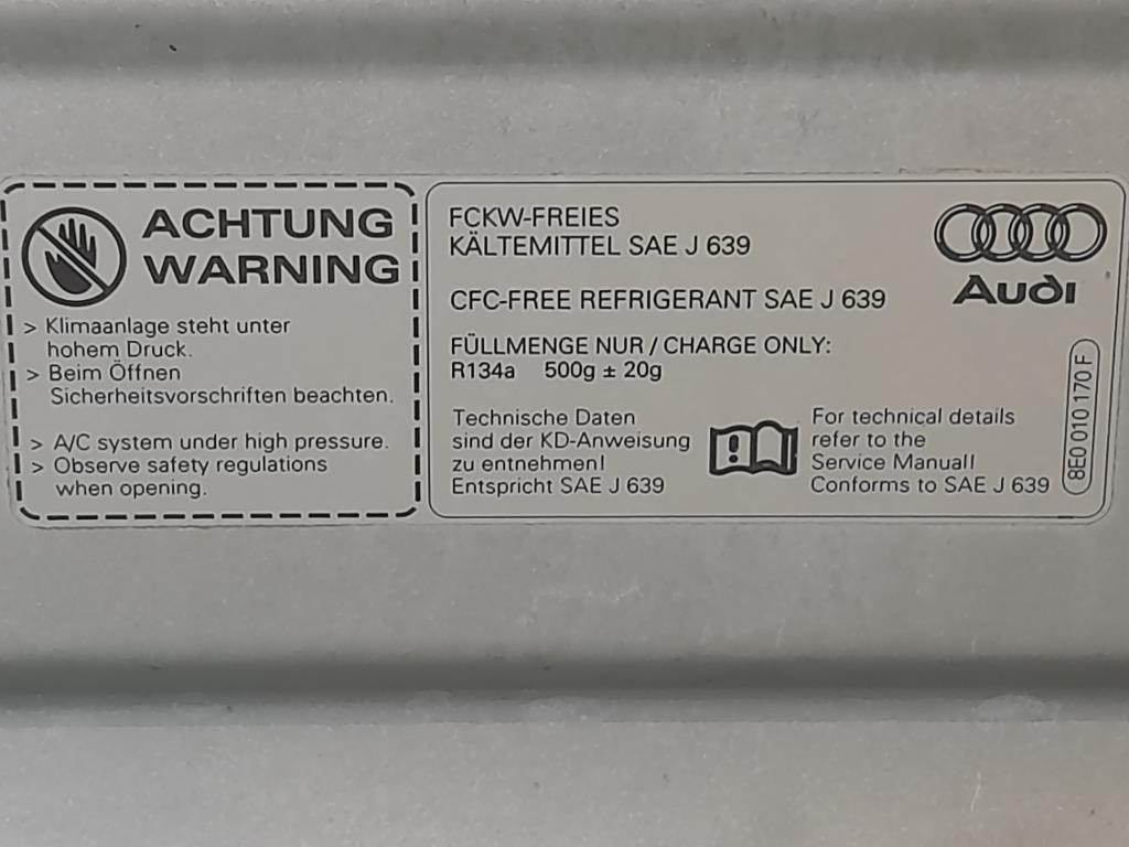 Cofano ANT 8E0010170F Audi A4 8E2 2001