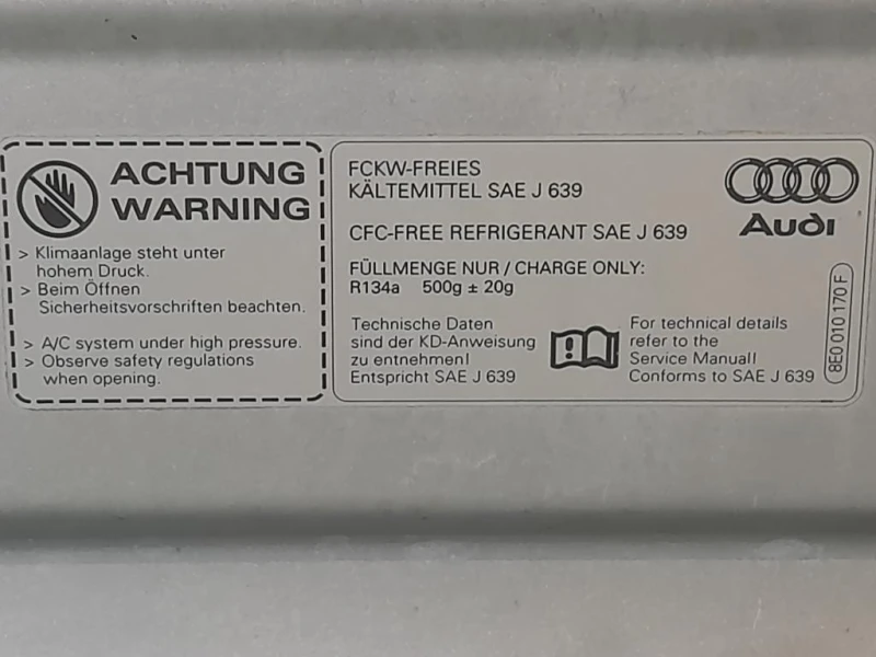 Cofano ANT 8E0010170F Audi A4 8E2 2001