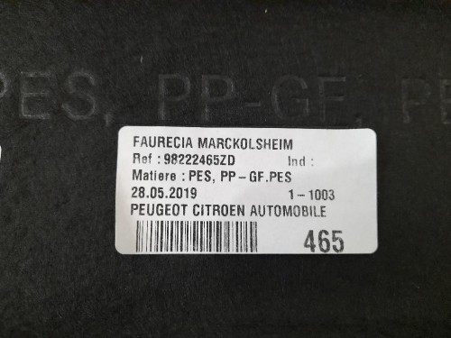 Ripiano Copertura VANO Bagagli