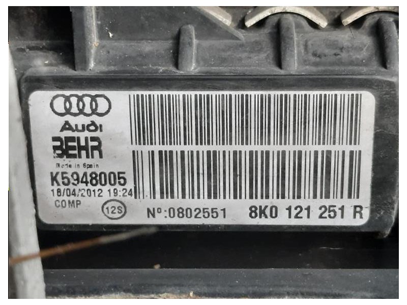 Rivestimento Frontale ANT Q3 RIVESTIMENTO FRONTALE ANT+ KIT RADIATORI Audi Q3 8UB 2012