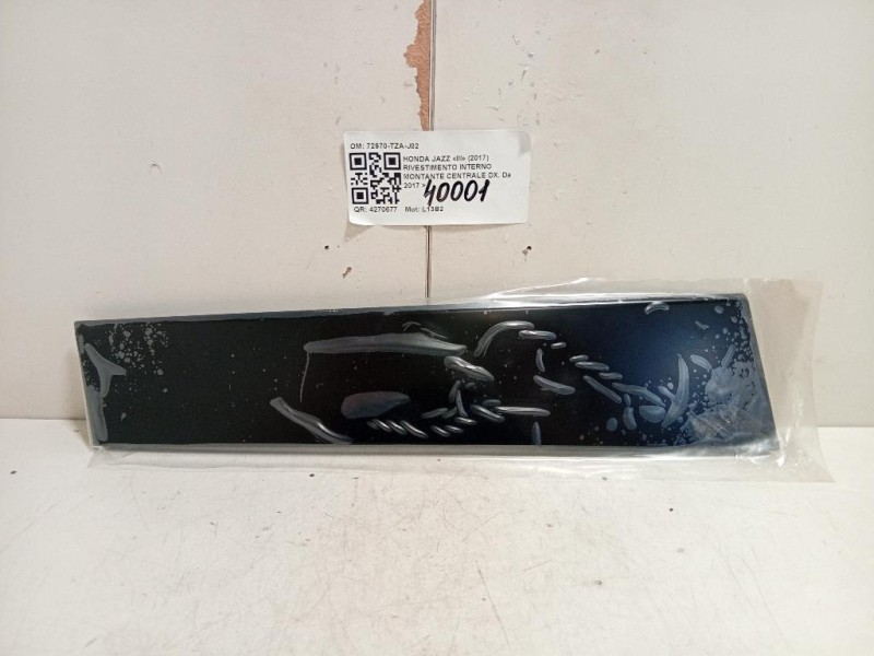 Rivestimento Interno Montante Centrale DX 72970-TZA-J02 Honda JAZZ III 2017