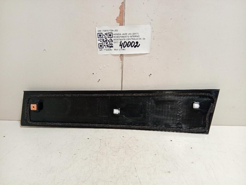 Rivestimento Interno Montante Centrale SX 72970-TZA-J01 Honda JAZZ III 2017