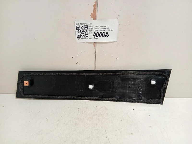 Rivestimento Interno Montante Centrale SX 72970-TZA-J01 Honda JAZZ III 2017