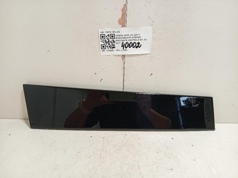 Rivestimento Interno Montante Centrale SX 72970-TZA-J01 Honda JAZZ III 2017