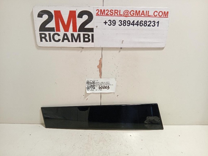 Rivestimento Interno Montante Centrale SX 72970-TZA-J03 Honda JAZZ III 2017