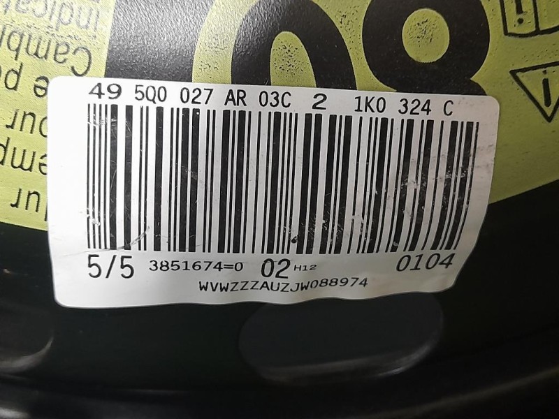 Ruota DI Scorta POST 1K0324C Volkswagen GOLF VI 2009