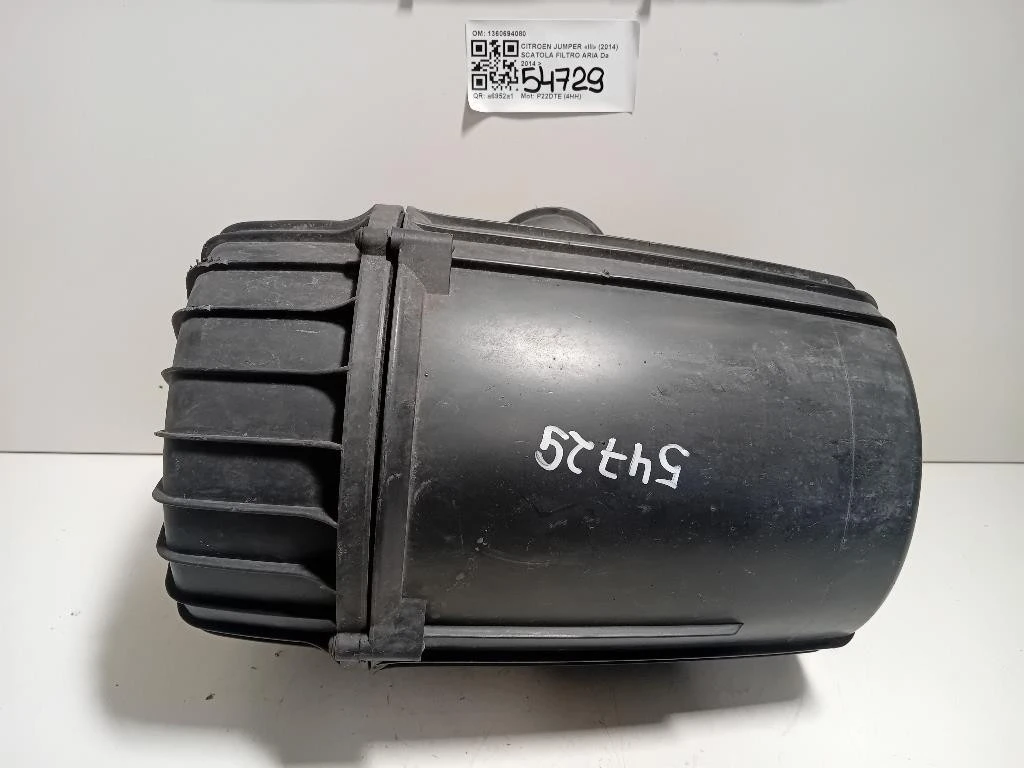Scatola Filtro ARIA 1360694080 Citroen Jumper III 2014