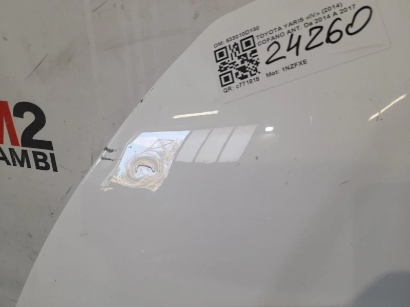 Cofano ANT 533010D130 Toyota Yaris IV 2014