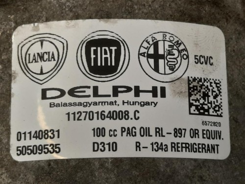 Compressore AC 50509535 Alfa Romeo Giulietta 2010