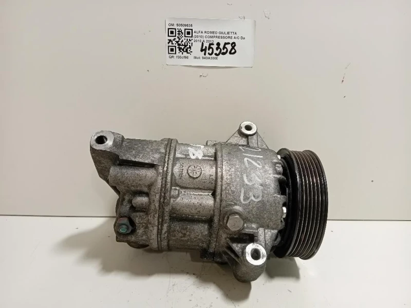 Compressore AC 50509535 Alfa Romeo Giulietta 2010