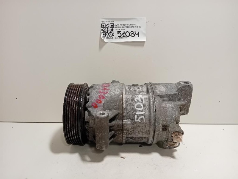 Compressore AC 50533539 Alfa Romeo Giulietta 2013