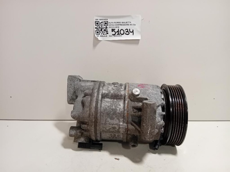 Compressore AC 50533539 Alfa Romeo Giulietta 2013