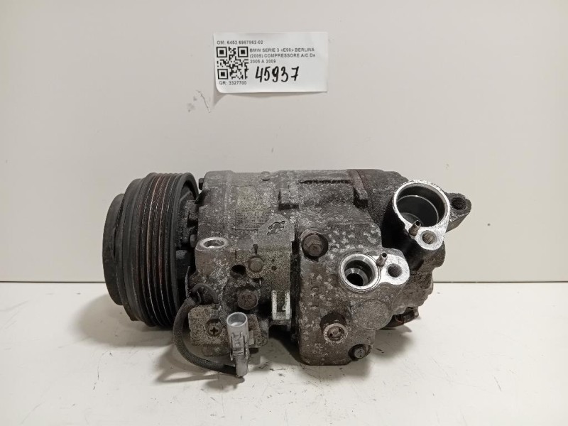 Compressore AC 6452 6987862-02 Bmw Serie 3 E90 Berlina 2005